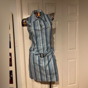 Blue Striped Dress